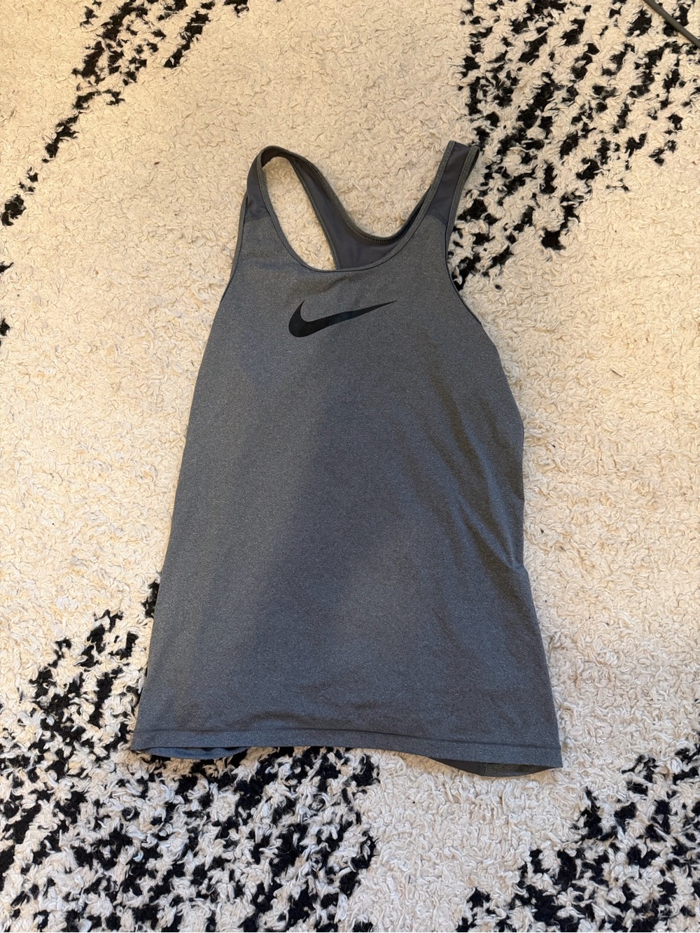 Nike Gray Racerback Athletic Dri Fit Tank Top